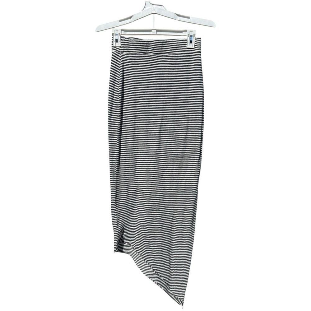 Frank & Eileen Tee Lab jersey knit striped skirt in size XS. Color black & white